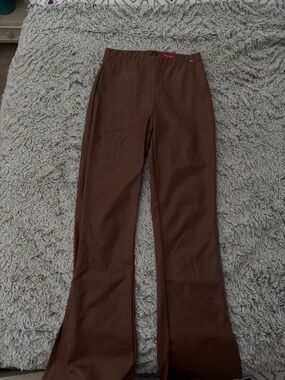 GUESS leather corset & wide legged pant